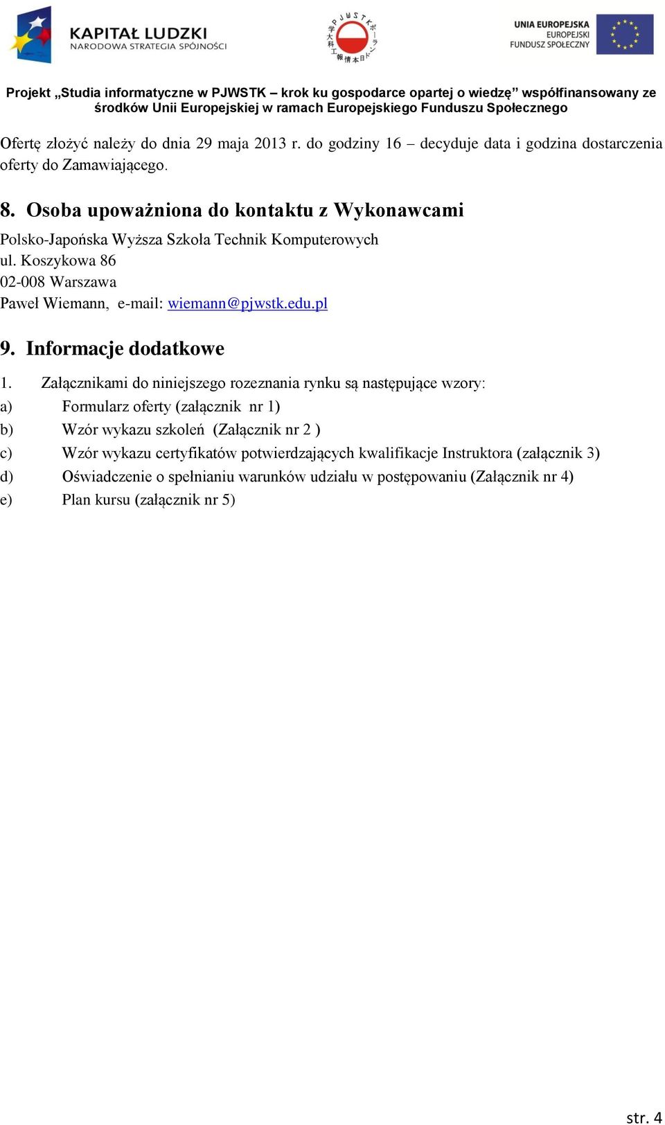 edu.pl 9. Informacje dodatkowe 1.