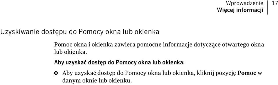 okna lub okienka.