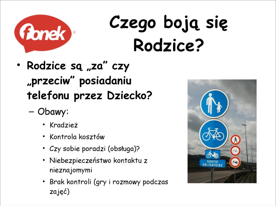 Obawy: Kradzież Kontrola kosztów Czy sobie poradzi