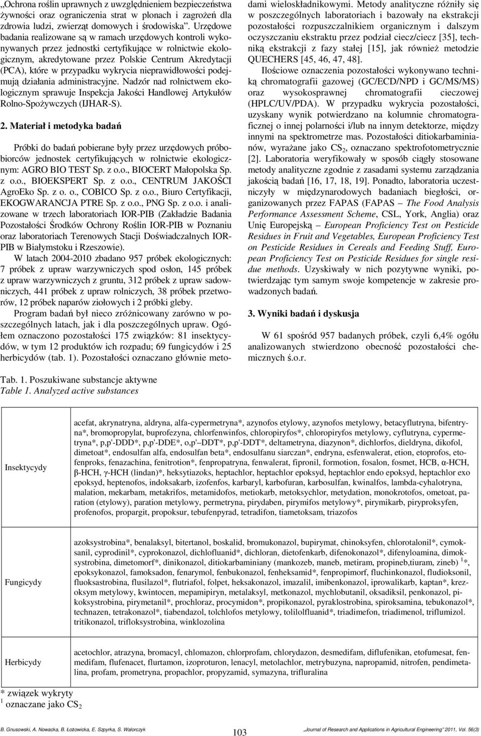 przypadku wykrycia nieprawidłowości podejmują działania administracyjne. Nadzór nad rolnictwem ekologicznym sprawuje Inspekcja Jakości Handlowej Artykułów Rolno-Spożywczych (IJHAR-S). 2.