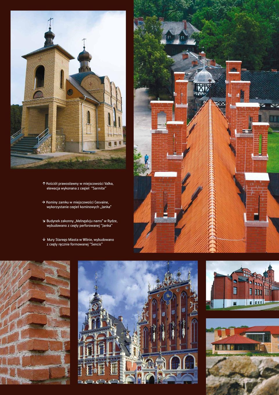 Janka j Budynek zakonny Melngalvju nams w Rydze, wybudowano z cegły