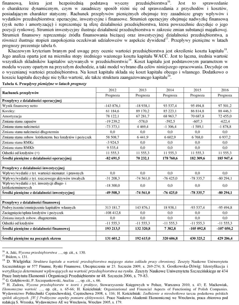 Rachuek przepływów pieiężych obejmuje trzy zasadicze grupy wpływów i wydatków przedsiębiorstwa: operacyje, iwestycyje i fiasowe.