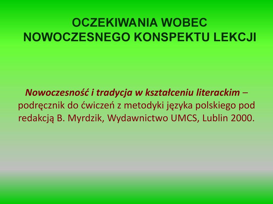 podręcznik do dwiczeo z metodyki języka polskiego
