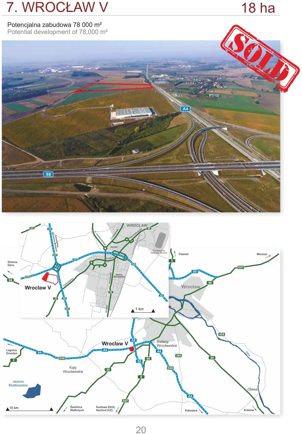 Kwiatkowskiego Autostradowa Auchan Obwodnica Wrocławia E67 A4 Tyniecka Wrocławski Tor