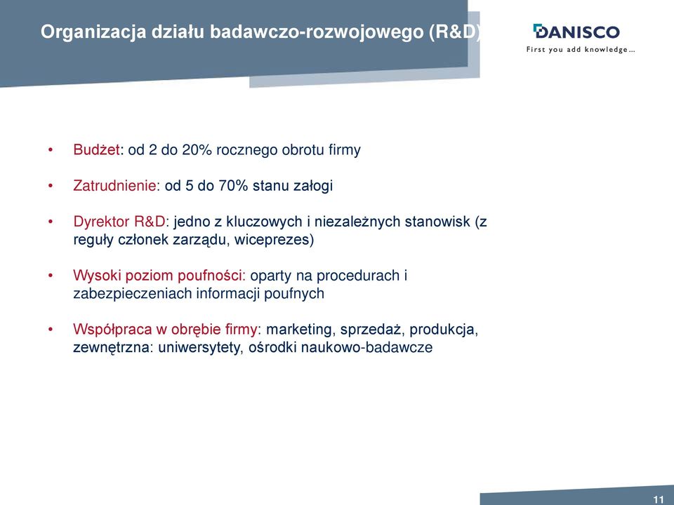 zarządu, wiceprezes) Wysoki poziom poufności: oparty na procedurach i zabezpieczeniach informacji