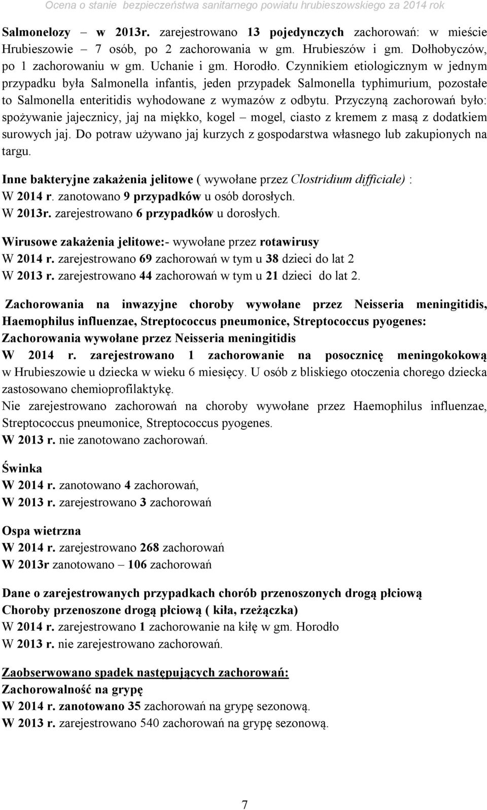 Przyczyną zachorowań było: spożywanie jajecznicy, jaj na miękko, kogel mogel, ciasto z kremem z masą z dodatkiem surowych jaj.