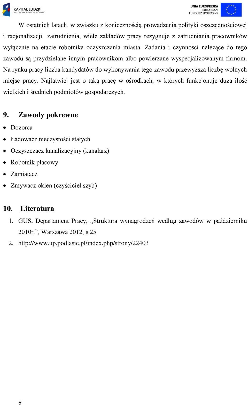 Na rynku pracy liczba kandydatów do wykonywania tego zawodu przewyższa liczbę wolnych miejsc pracy.