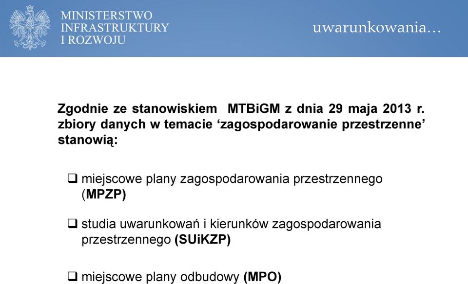 miejscowe plany zagospodarowania przestrzennego (MPZP) studia