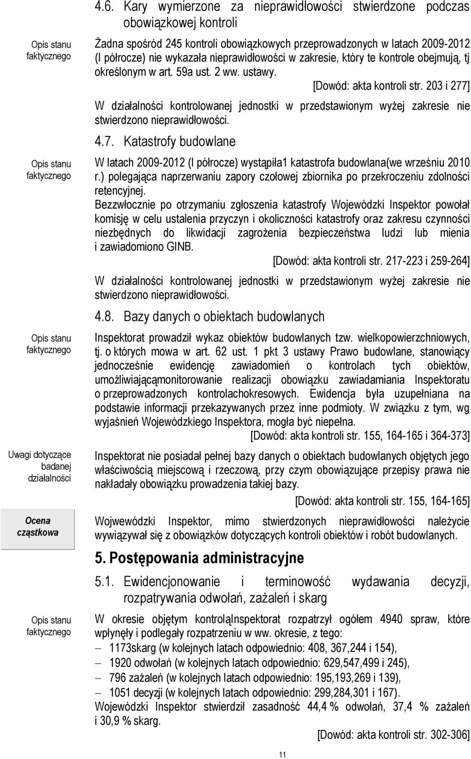 zakresie, który te kontrole obejmują, tj określonym w art. 59a ust. 2 ww. ustawy. [Dowód: akta kontroli str. 203 i 277