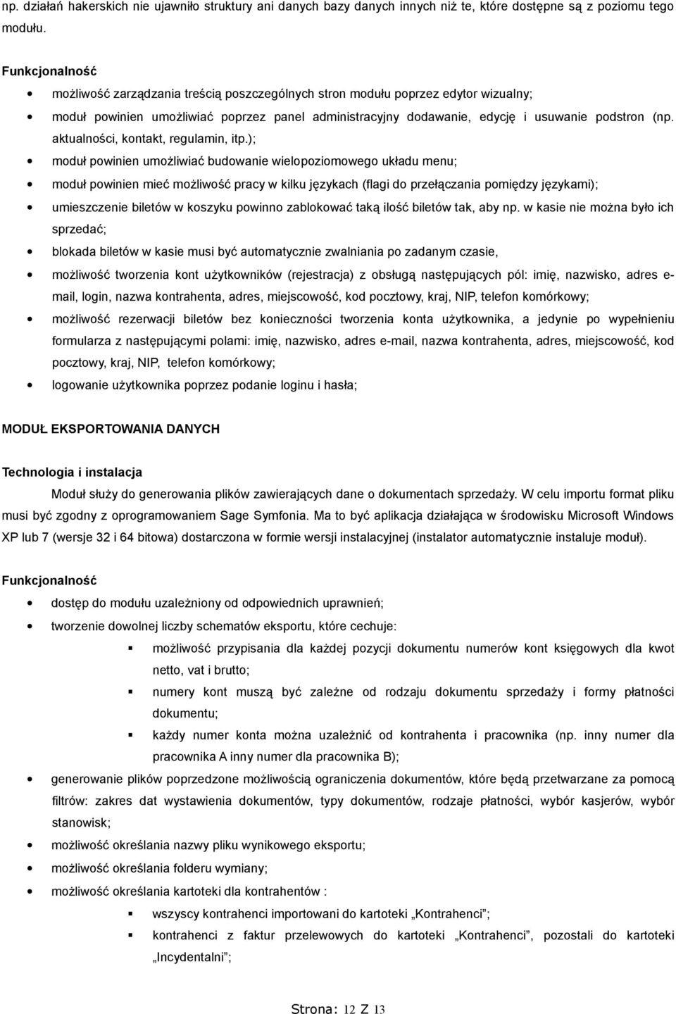 aktualności, kontakt, regulamin, itp.