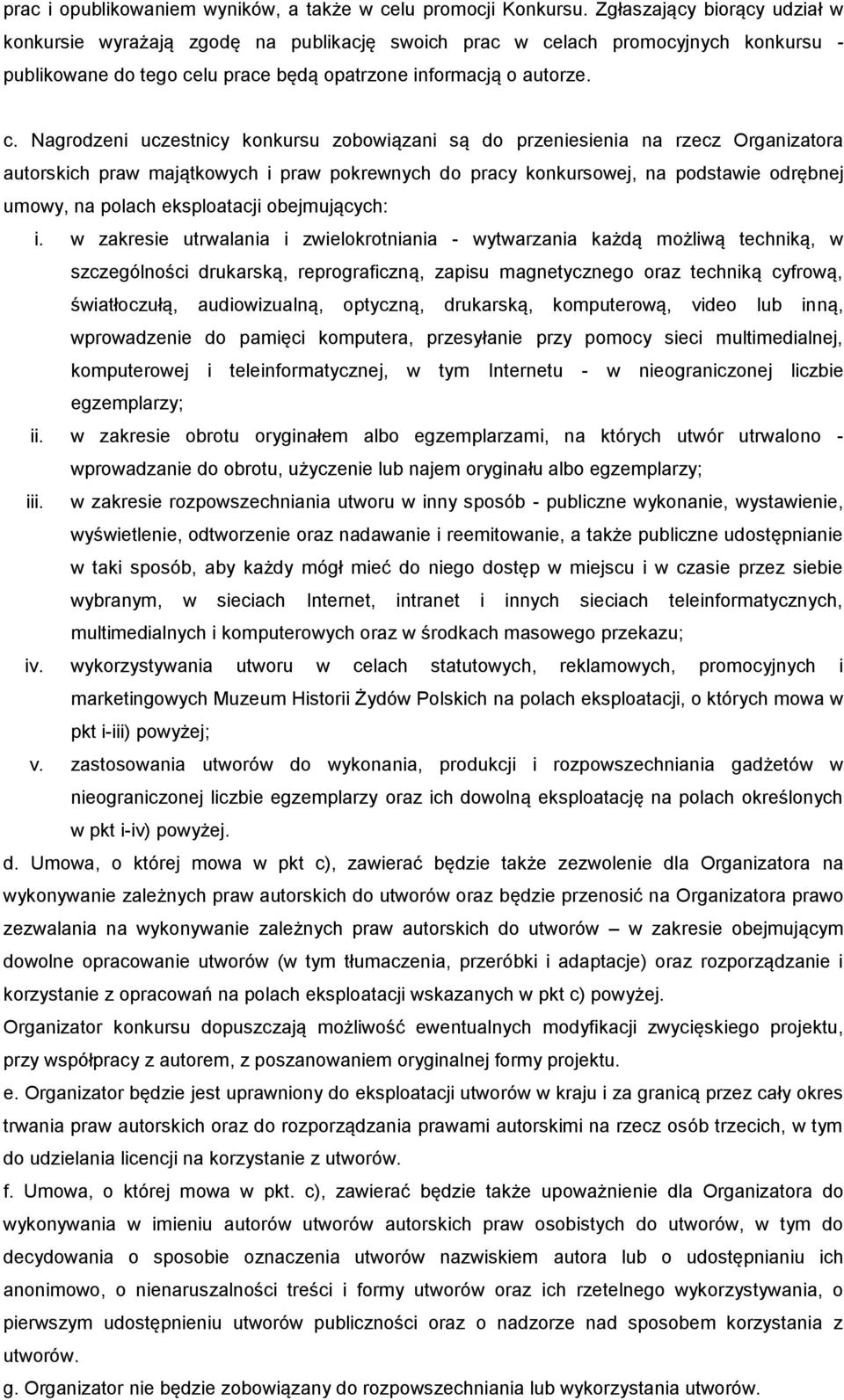 lach promocyjnych konkursu - publikowane do tego ce