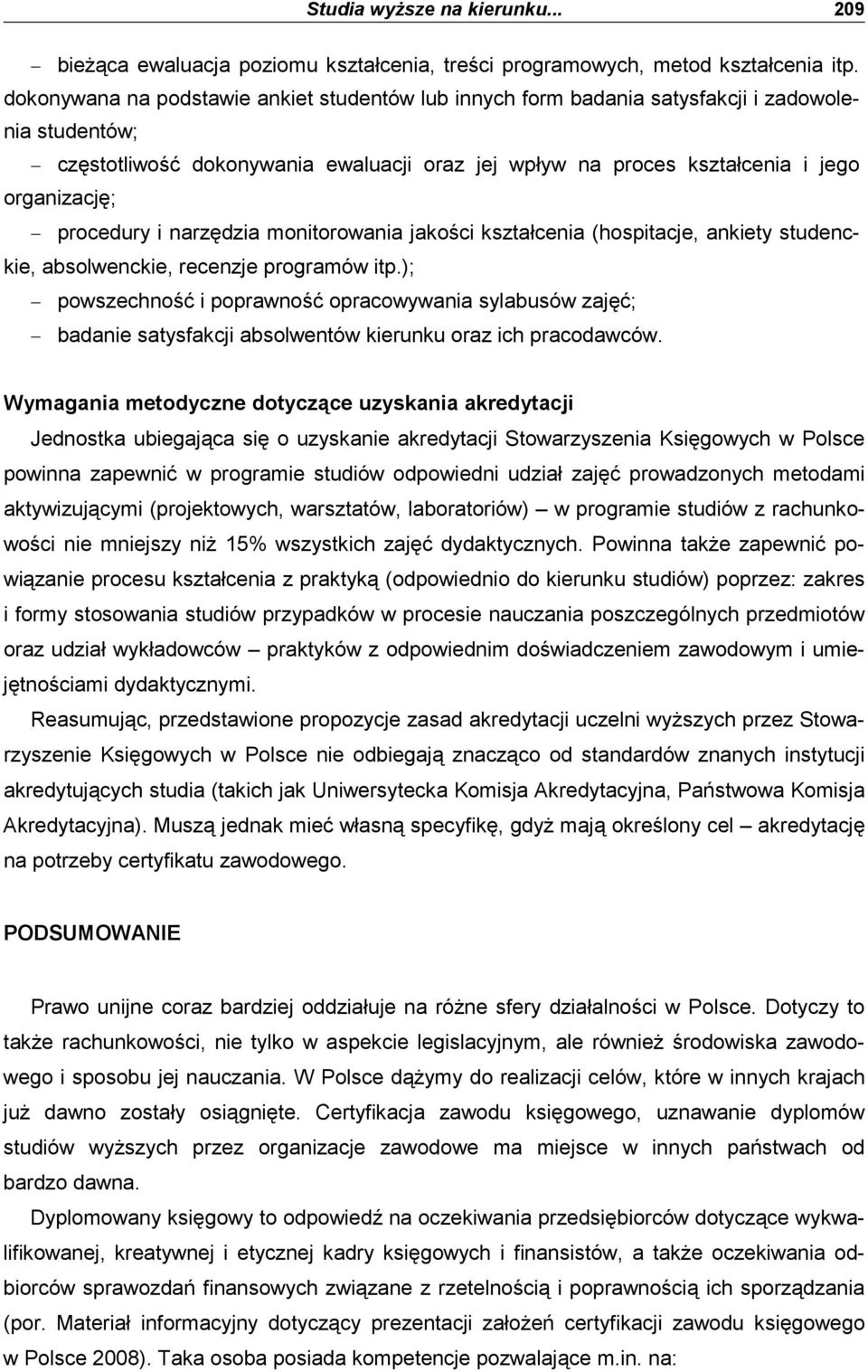 procedury i narzędzia monitorowania jakości kształcenia (hospitacje, ankiety studenckie, absolwenckie, recenzje programów itp.