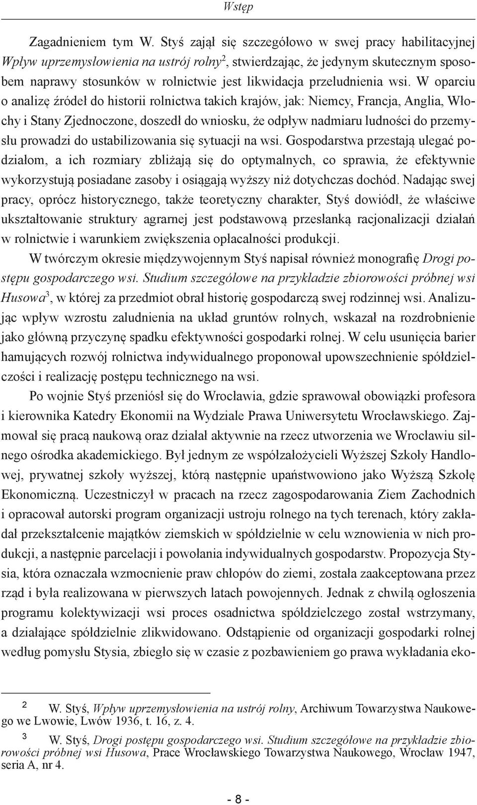 przeludnienia wsi.