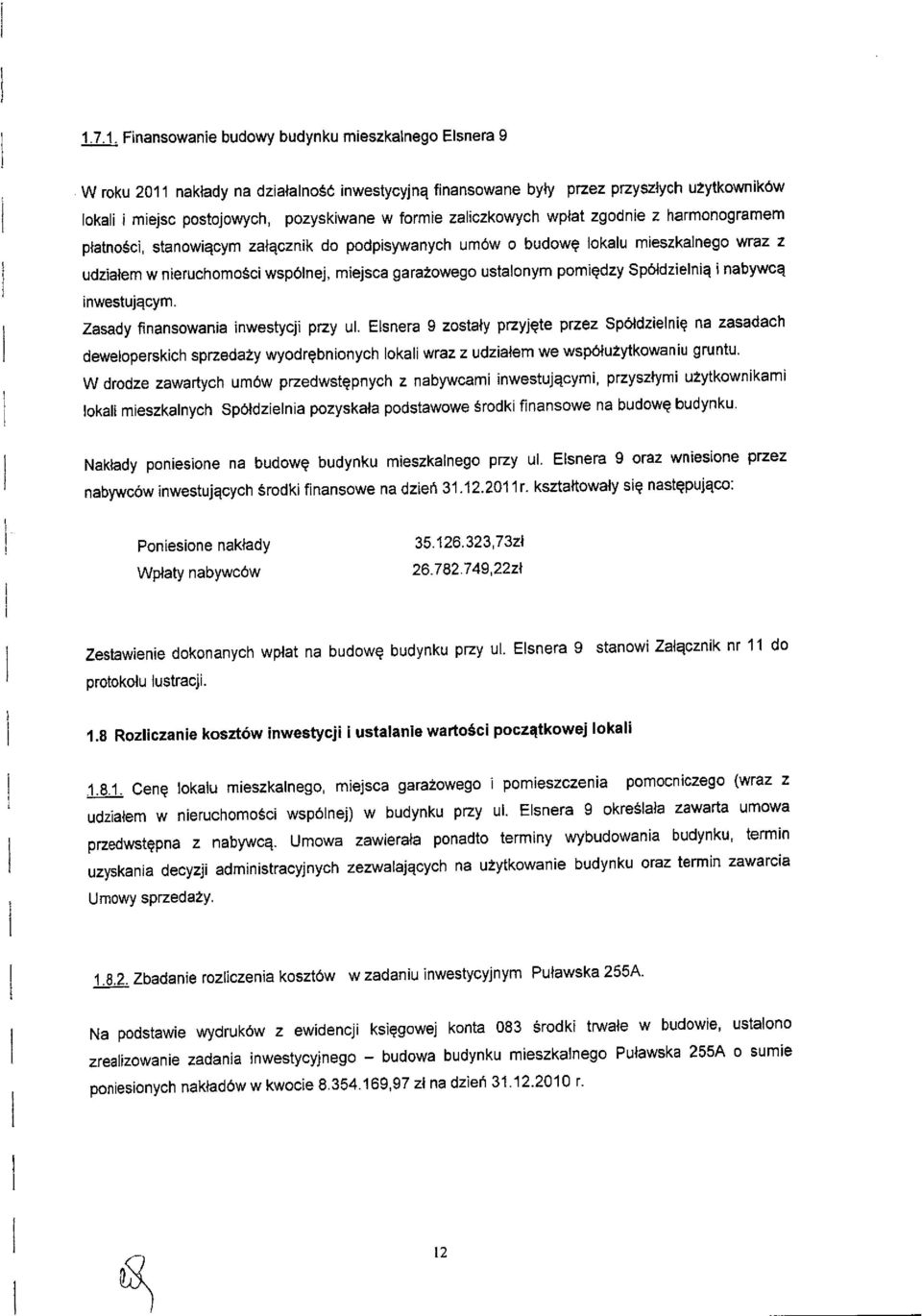 pomiqdzy sp6ldzielnia inabyvvcq inwestujqcym. zasady finansowania inwestycji pzy ul.