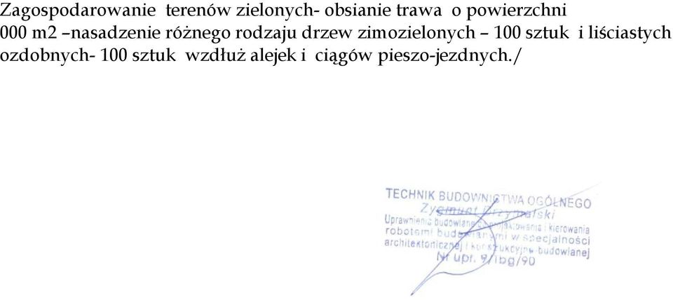 drzew zimozielonych 100 sztuk i liściastych