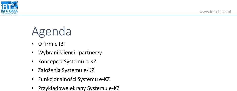 Założenia Systemu e-kz Funkcjonalności