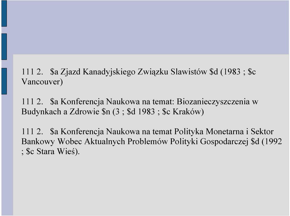 $d 1983 ; $c Kraków) 111 2.