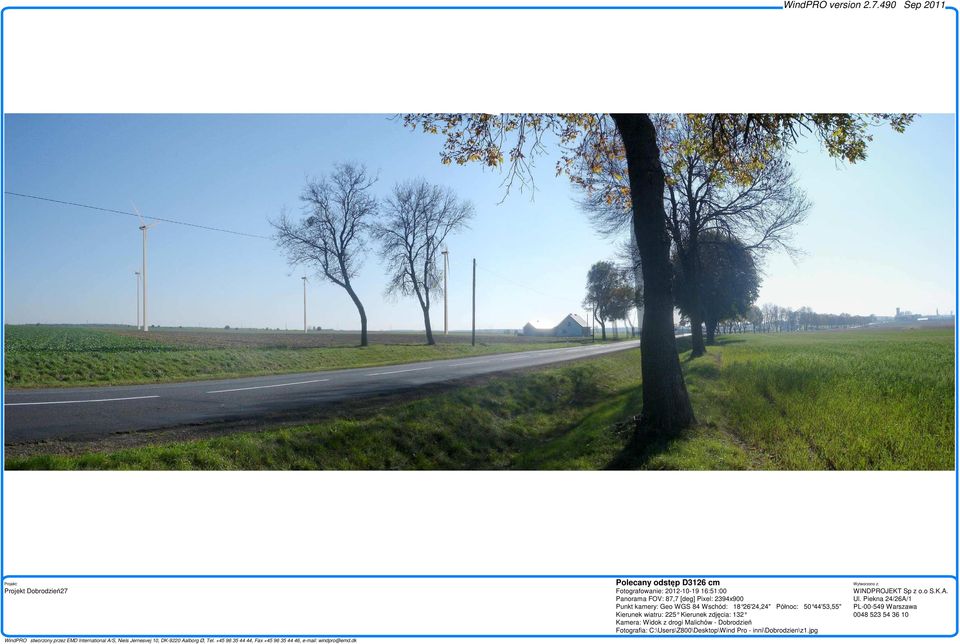 FOV: 87,7 [deg] Pixel: 2394x900 : Geo WGS 84 Wschód: 18 26'24,24" Pół noc: 50