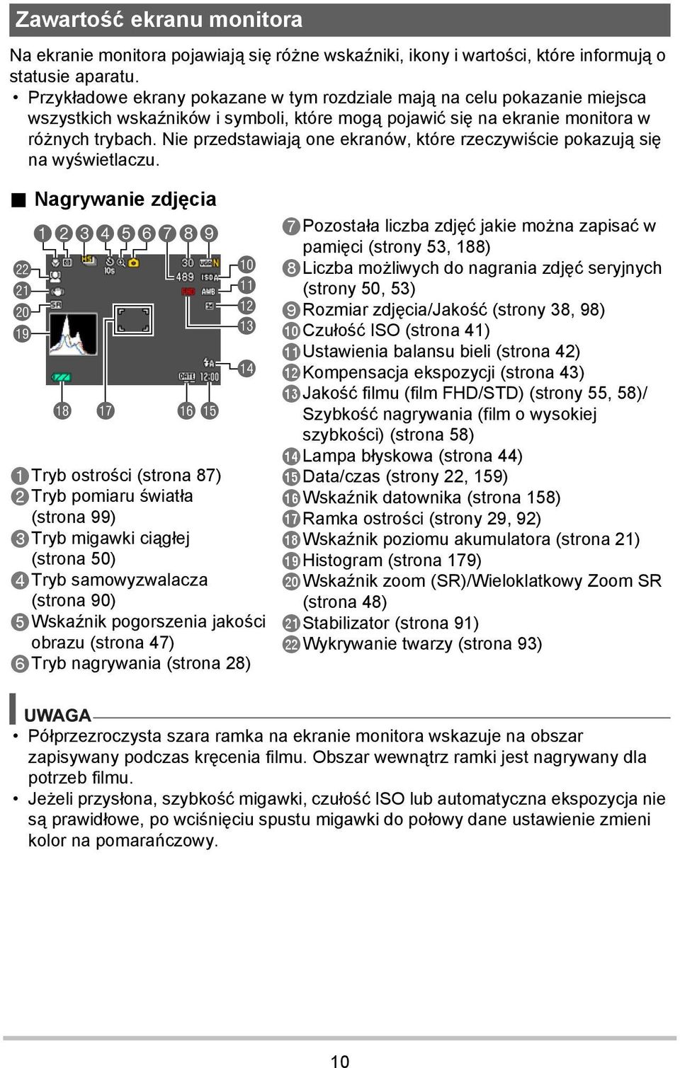 Nie przedstawiają one ekranów, które rzeczywiście pokazują się na wyświetlaczu.