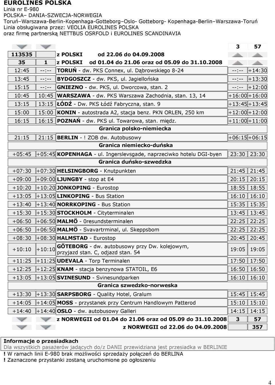 PKS Connex, ul. Dąbrowskiego 8-24 --:-- +14:30 13:45 --:-- BYDGOSZCZ - dw. PKS, ul. Jagiellońska --:-- +13:30 15:15 --:-- GNIEZNO - dw. PKS, ul. Dworcowa, stan.