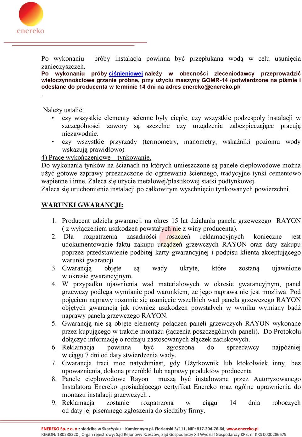 terminie 14 dni na adres enereko@enereko.pl/.