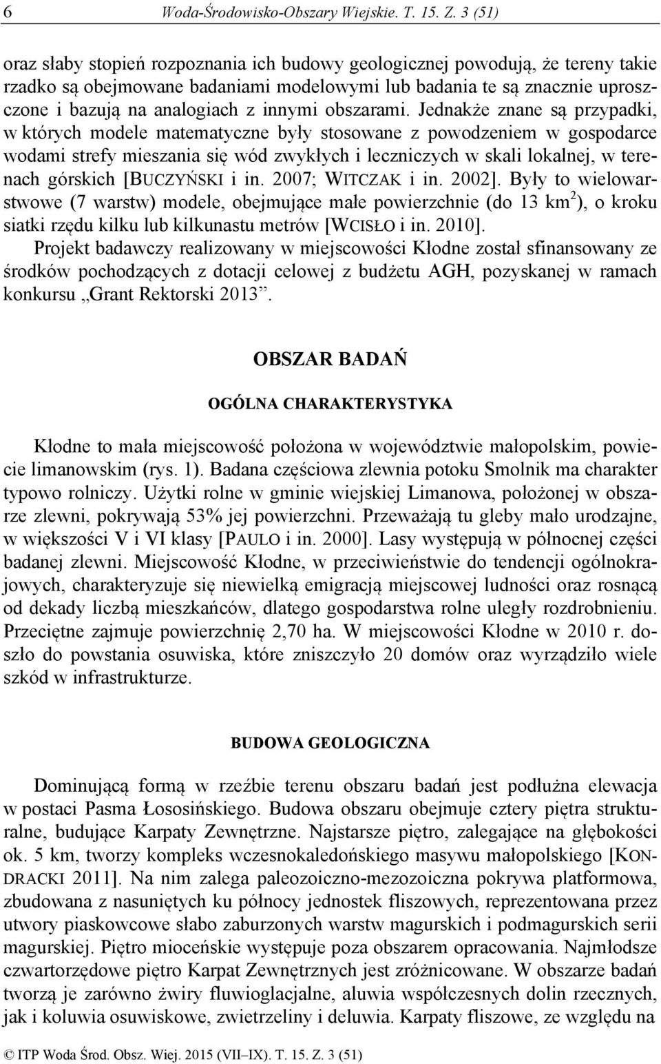 innymi obszarami.