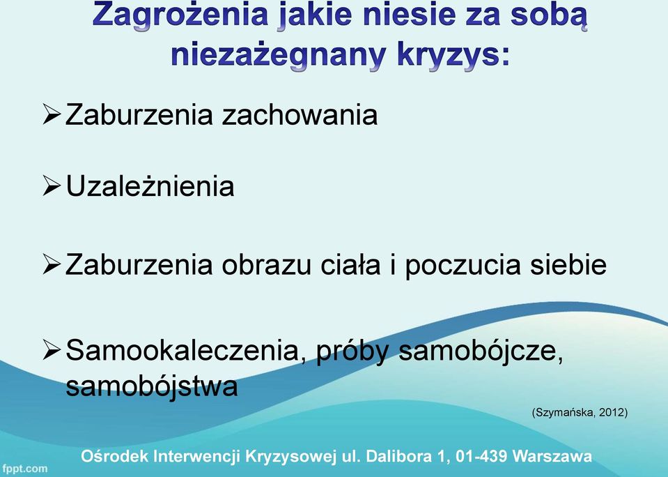 siebie Samookaleczenia, próby