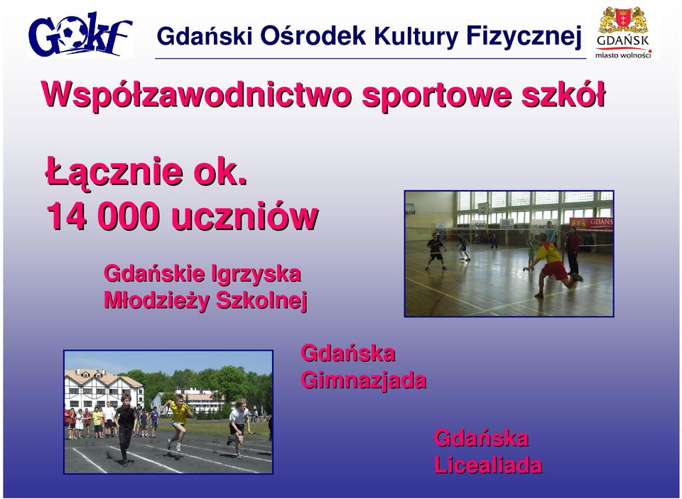 14 000 uczniów Gdańskie Igrzyska