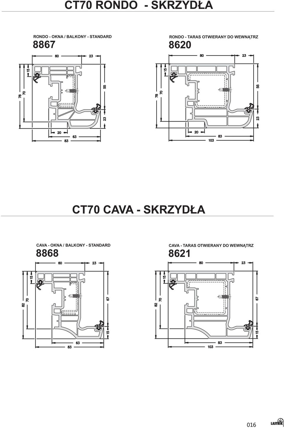 8620 CT70 CAVA - SKRZYDŁA CAVA - OKNA / BALKONY -