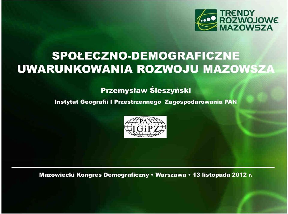 Geografii I Przestrzennego Zagospodarowania PAN