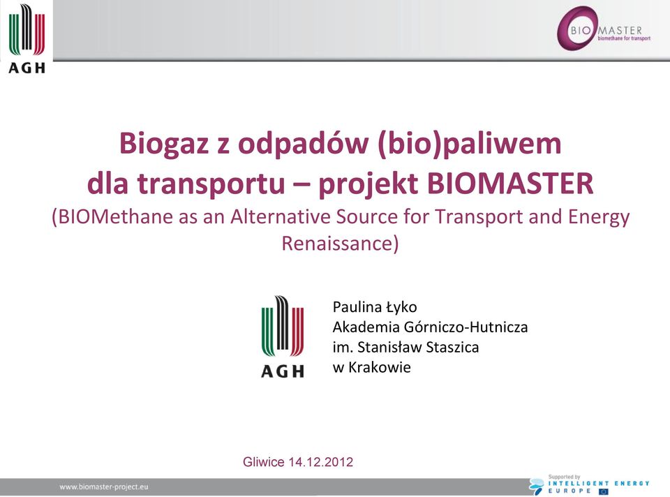 Transport and Energy Renaissance) Paulina Łyko Akademia