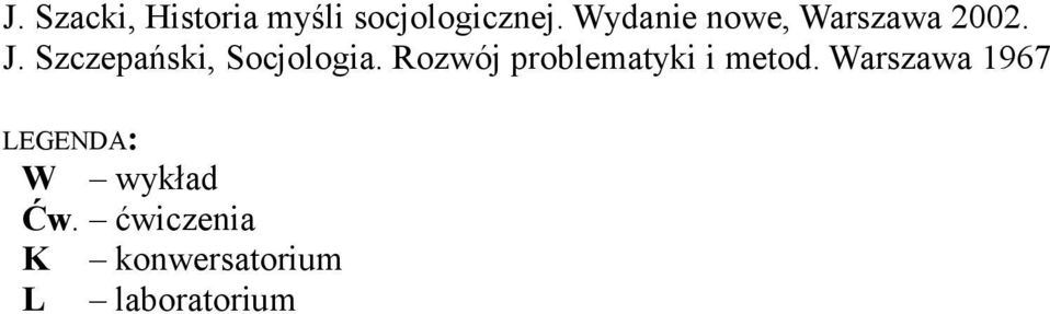 Szczepański, Socjologia.
