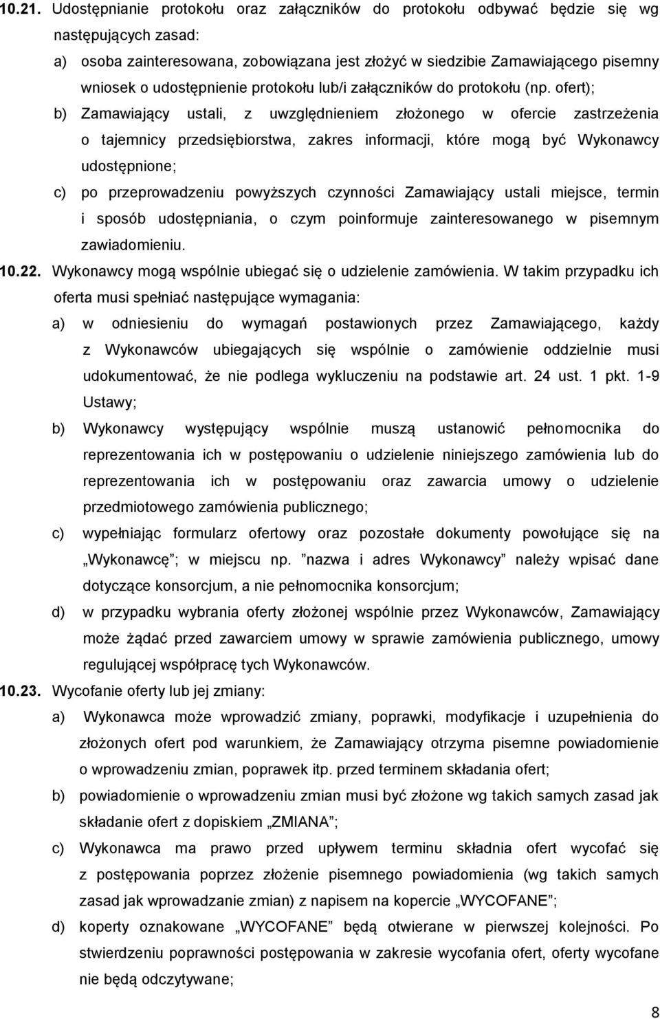 udostępnienie protokołu lub/i załączników do protokołu (np.