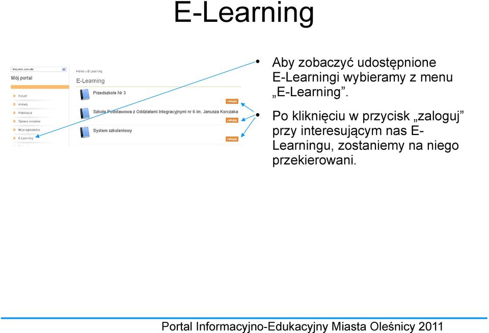 Po kliknięciu w przycisk zaloguj przy