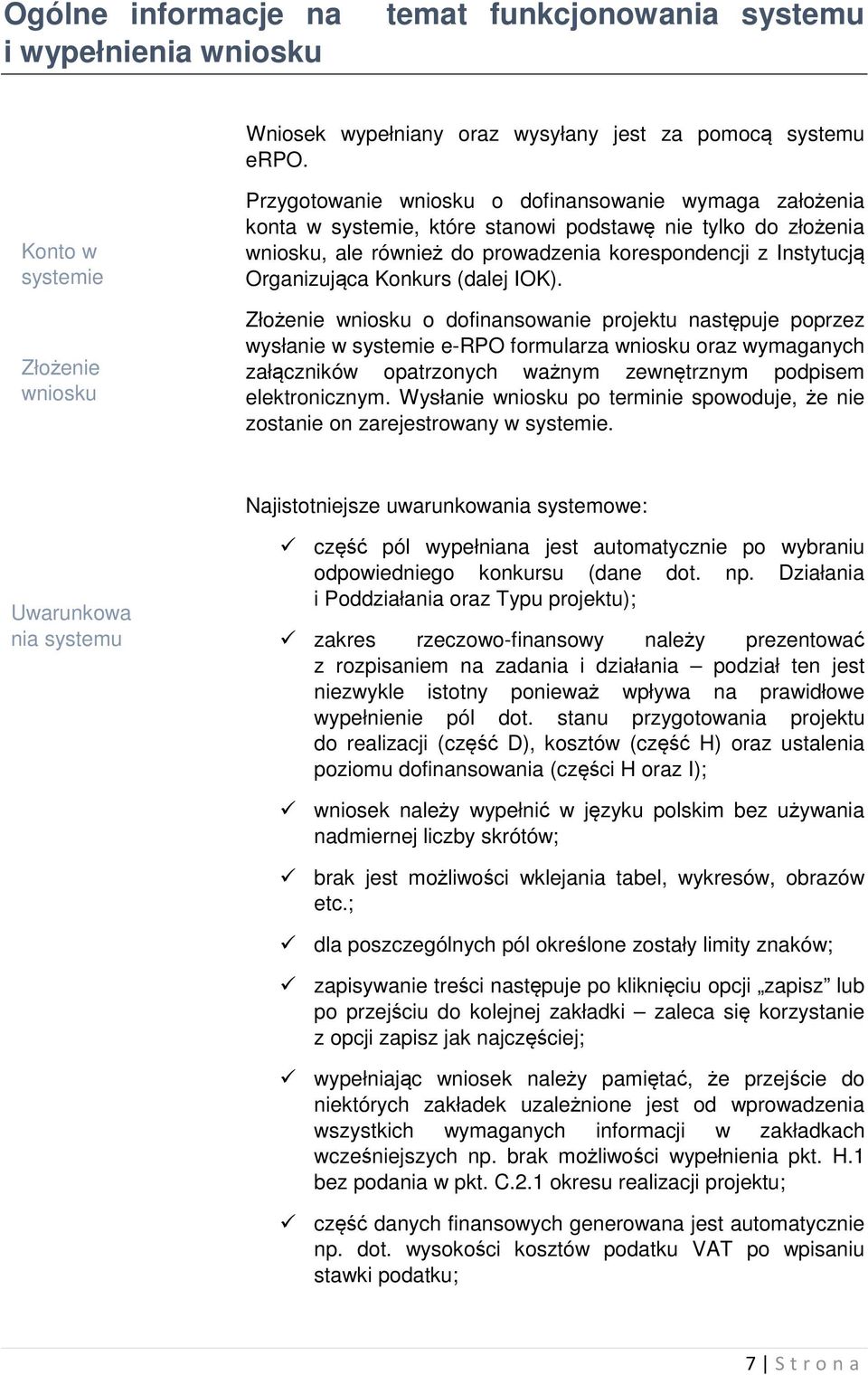 korespondencji z Instytucją Organizująca Konkurs (dalej IOK).
