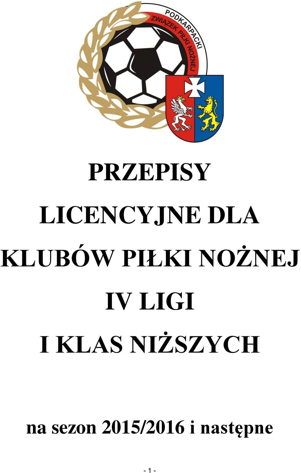 LIGI I KLAS NIŻSZYCH na