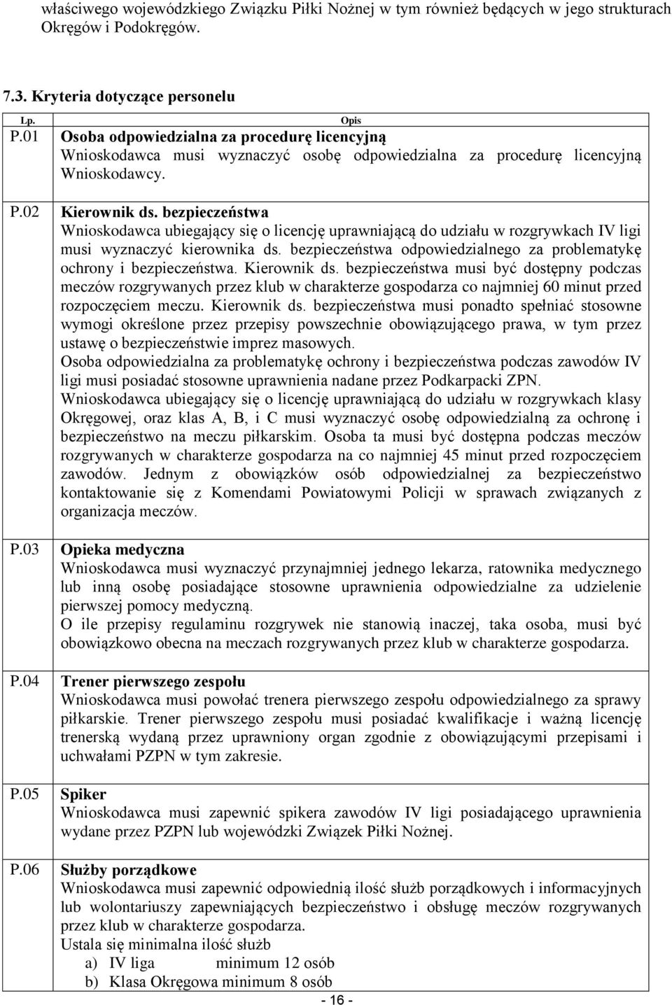 bezpieczeństwa odpowiedzialnego za problematykę ochrony i bezpieczeństwa. Kierownik ds.