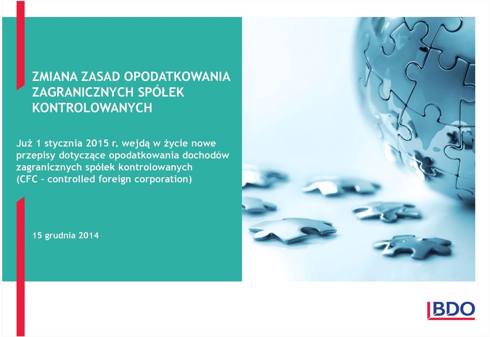 wejdą w życie nowe przepisy dotyczące opodatkowania
