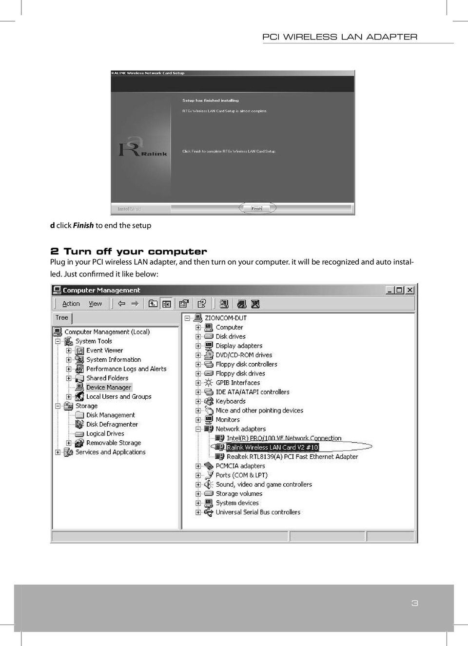 and then turn on your computer.