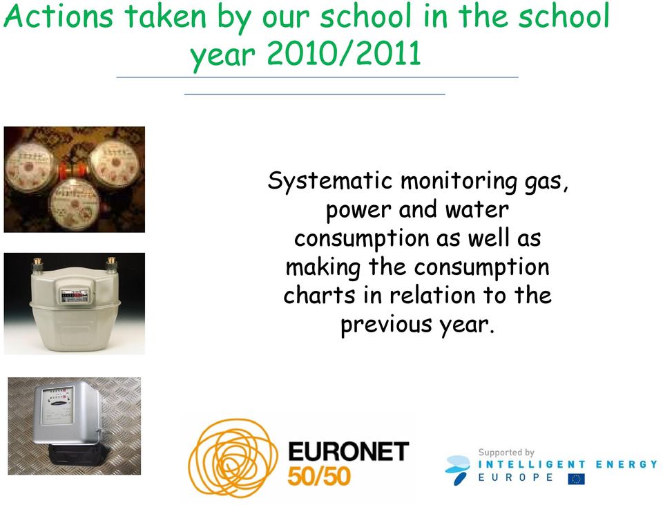 making the consumption charts in