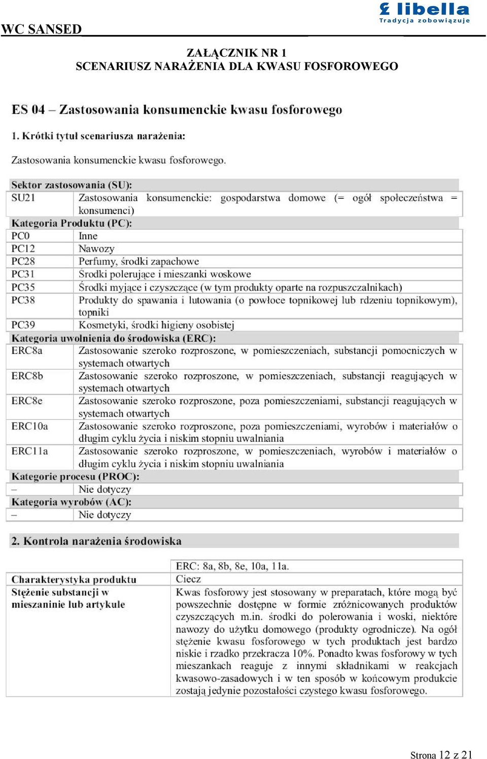 NARAŻENIA DLA
