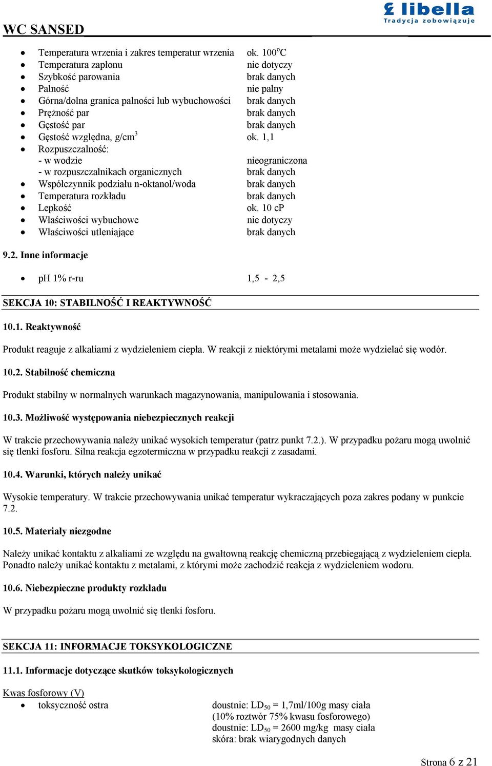 Gęstość względna, g/cm 3 ok.