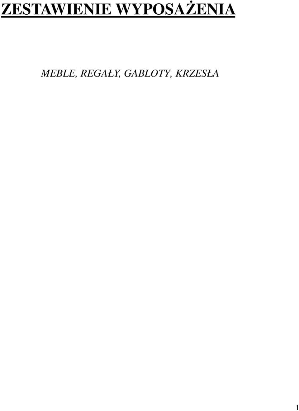 MEBLE, REGAŁY,