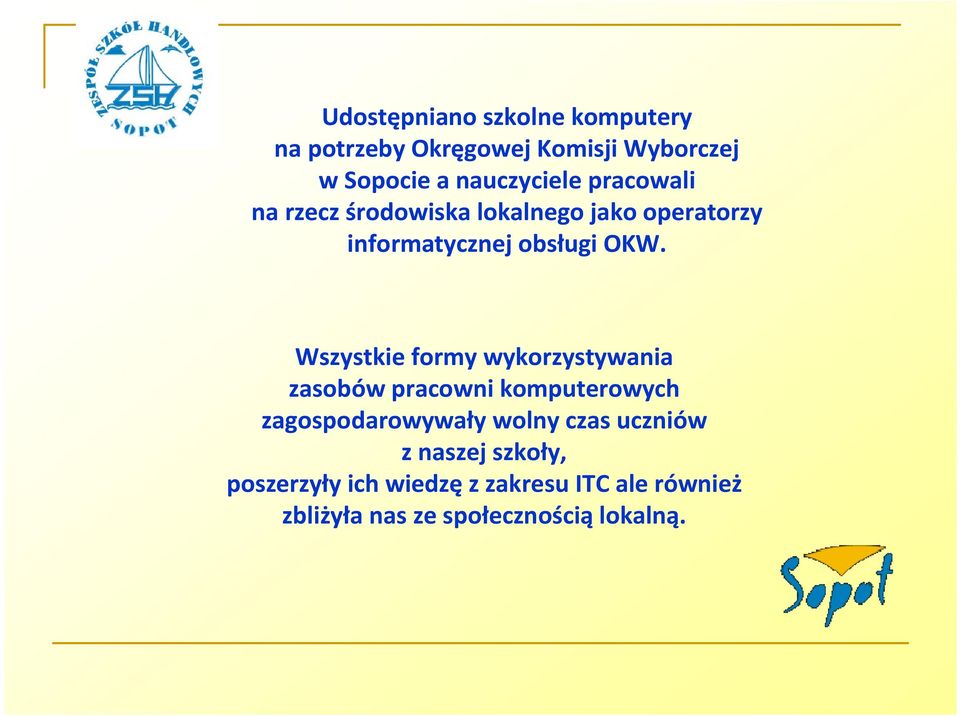 Wszystkie formy wykorzystywania zasobów pracowni komputerowych zagospodarowywały wolny czas