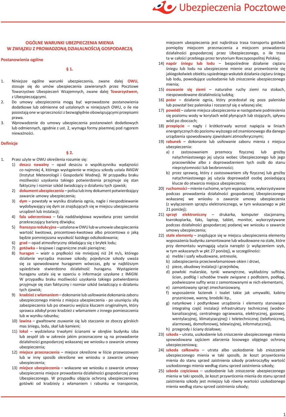 Ubezpieczającymi. 2.