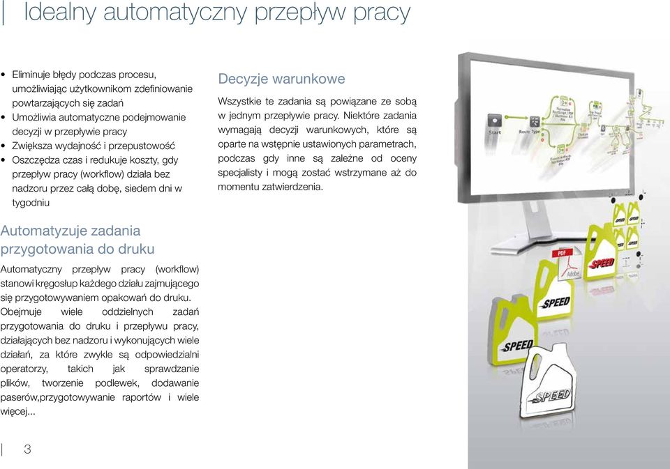 powiązane ze sobą w jednym przepływie pracy.