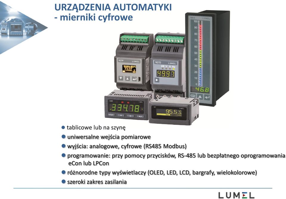 pomocy przycisków, RS-485 lub bezpłatnego oprogramowania econ lub LPCon