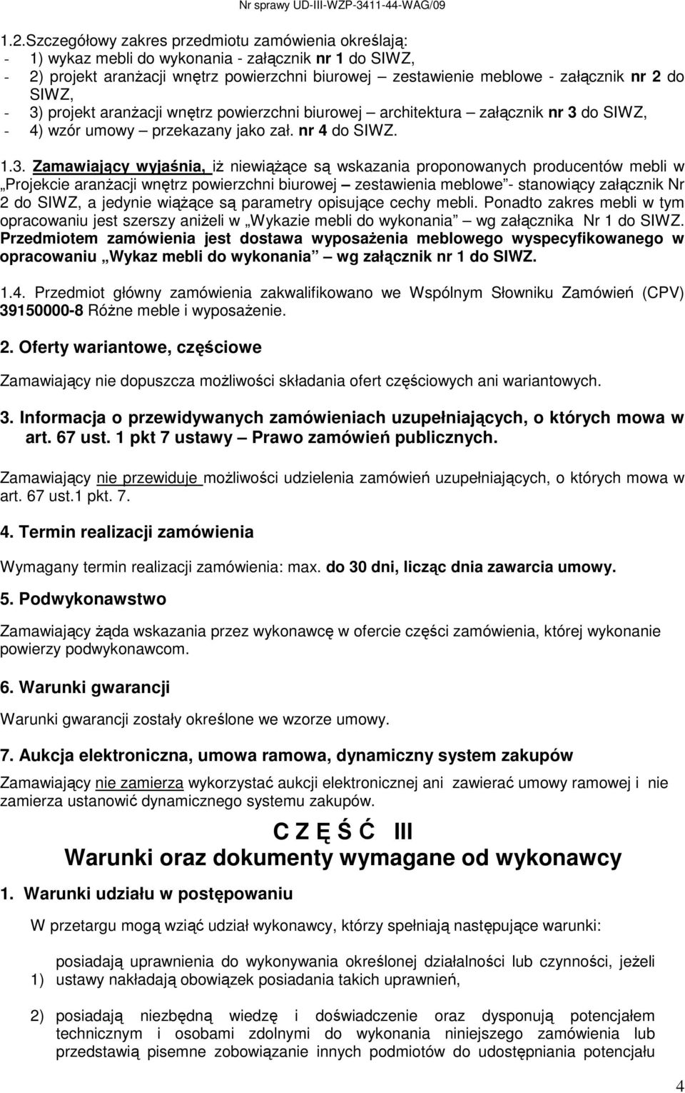 projekt aranŝacji wnętrz powierzchni biurowej architektura załącznik nr 3 