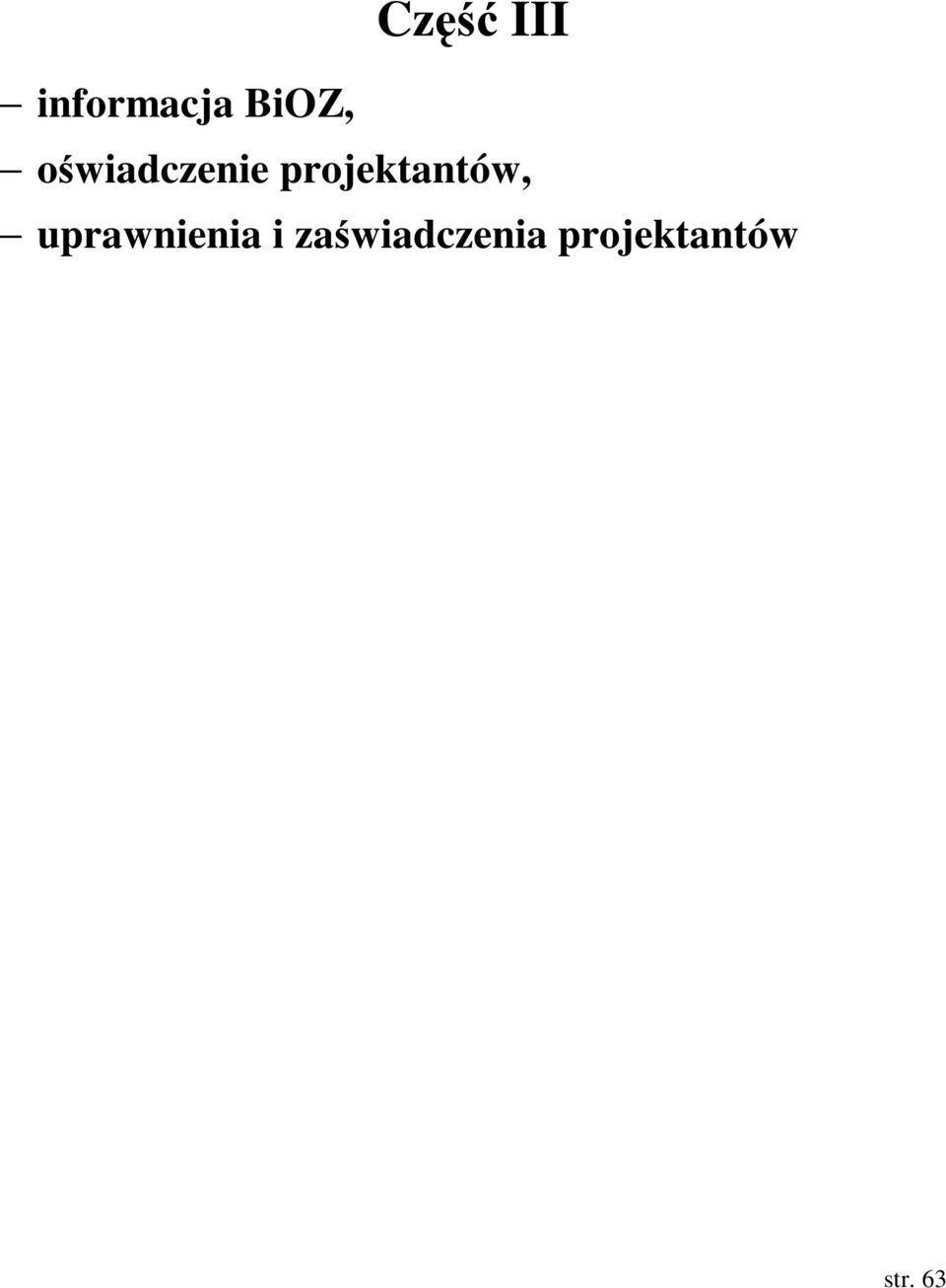 projektantów, uprawnienia