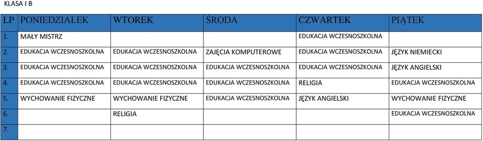 EDUKACJA WCZESNOSZKOLNA EDUKACJA WCZESNOSZKOLNA EDUKACJA WCZESNOSZKOLNA EDUKACJA WCZESNOSZKOLNA JĘZYK ANGIELSKI 4.